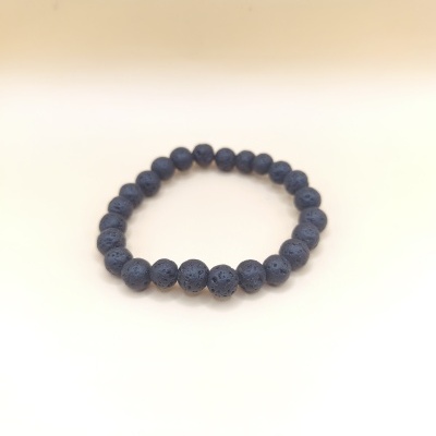 Pulseira Pedra Vulcânica 8mm