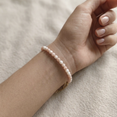Pulseira Opala rosa 4mm