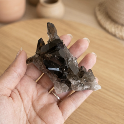 Drusa Quartzo Fumado (285g) (10x6 cms)
