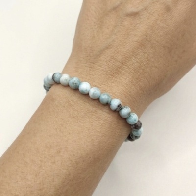 Pulseira Larimar 6mm