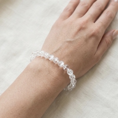 Pulseira Quartzo Cristal 5mm