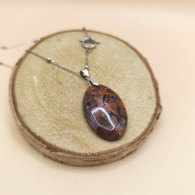 Colar Jaspe Vermelho