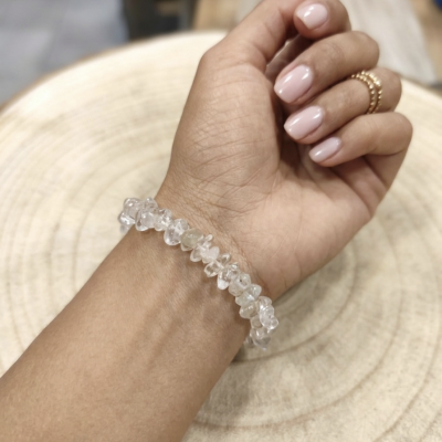 Pulseira Quartzo Rutilado chips