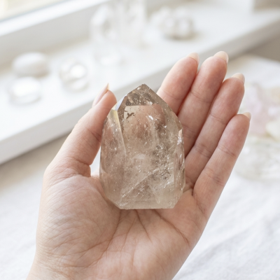 Ponta polida Citrino Natural (240g) (7x5 cms)