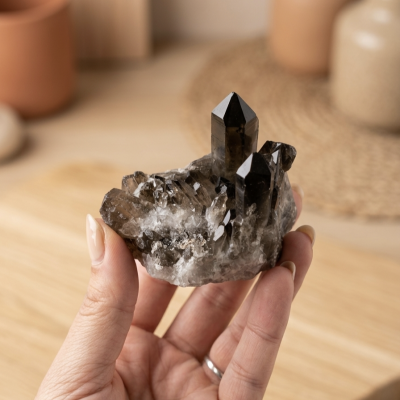 Drusa Quartzo Fumado (250g) (8x7 cms)