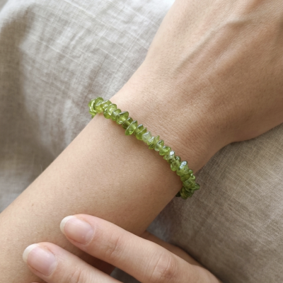 Pulseira Peridoto chips