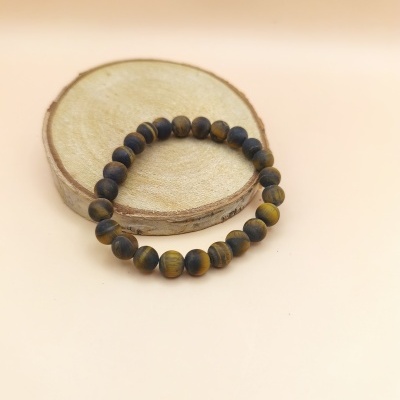 Pulseira Olho de Tigre (mate) 8mm