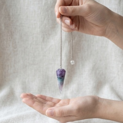 Pêndulo Fluorite Arco Íris
