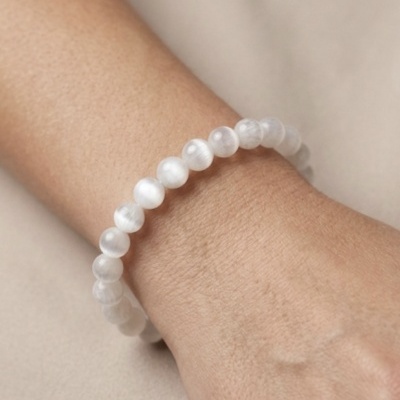 Pulseira Selenite 8mm
