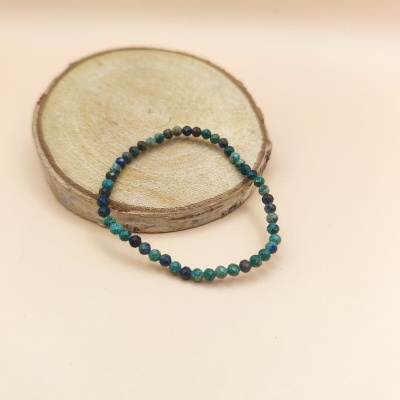 Pulseira Crisocola multifacetada