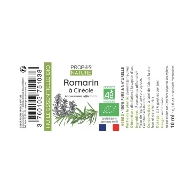 Óleo Essencial  Alecrim com Cineol Bio 10ml