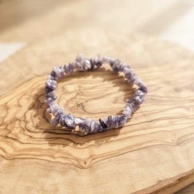 Pulseira Lepidolite chips