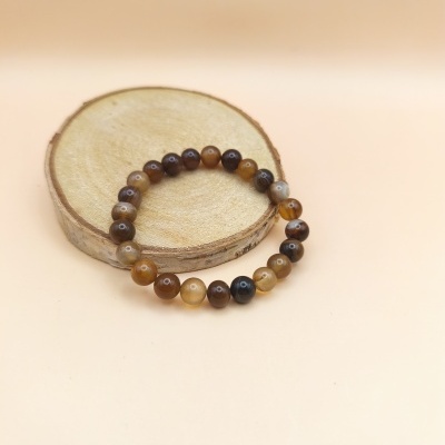 Pulseira Ágata botswana 8mm