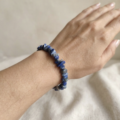 Pulseira Lápis Lazuli chips
