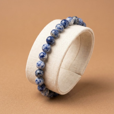 Pulseira de Sodalite Natural | Intuição e Foco  8mm