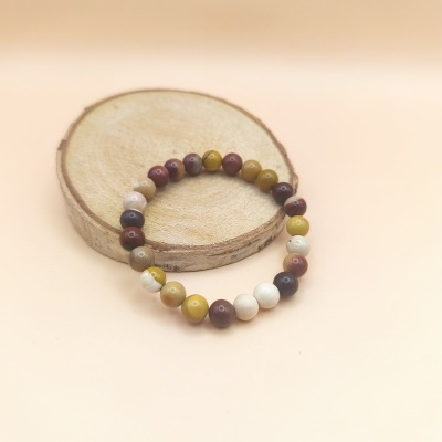 Pulseira Jaspe Mookaite 8mm