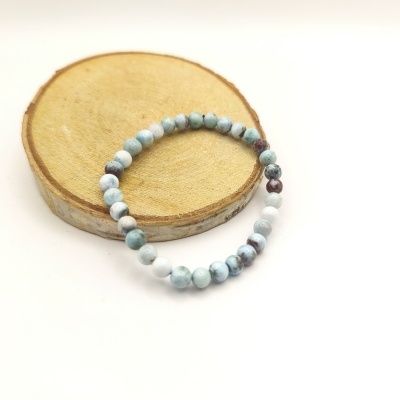 Pulseira Larimar 6mm