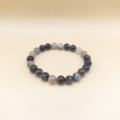 Pulseira Quartzo turmalinado 8mm