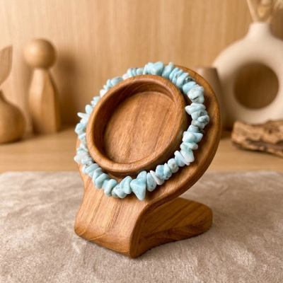 Pulseira Larimar Natural Chips