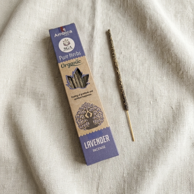 Incenso Pure Herbs Orgânico de Lavanda