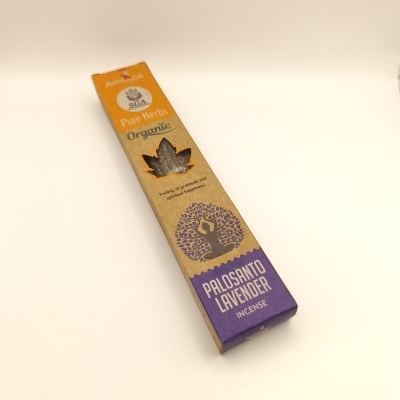 Incenso Pure Herbs Orgânico de Pau Santo e Lavanca