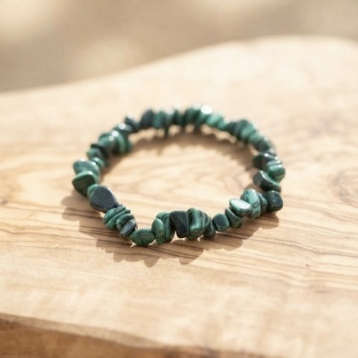Pulseira Malaquite chips