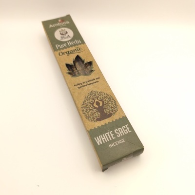 Incenso Pure Herbs Orgânico de Sálvia Branca