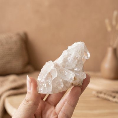 Drusa Quartzo Cristal (205g) (8x5 cms)