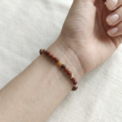 Pulseira Jaspe Vermelha 4mm