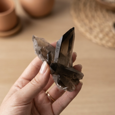 Drusa Quartzo Fumado (250g) (12x6 cms)
