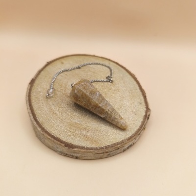 Pêndulo Quartzo Dourado