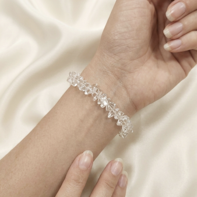 Pulseira Quartzo cristal chips