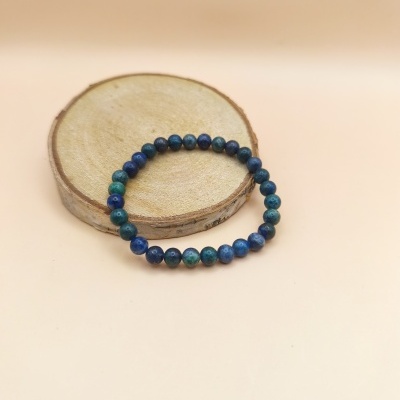Pulseira Azurite Malaquite 6mm