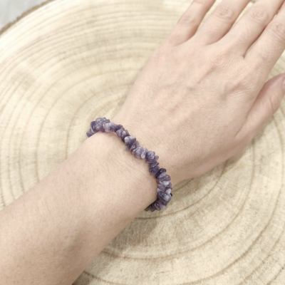 Pulseira Lepidolite chips