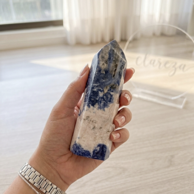 Ponta Polida Sodalite 14 cms