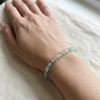 Pulseira Fluorite Verde 4mm