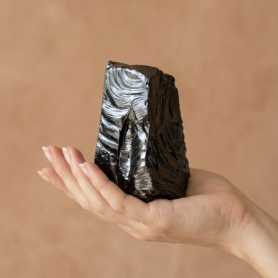 Obsidiana Preta Bruto (430g)