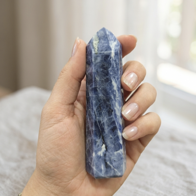 Ponta Polida Sodalite 12cms