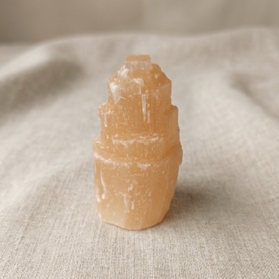 Torre Selenite Laranja (10 cms)