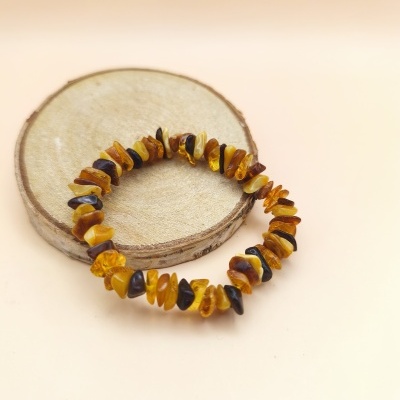Pulseira  Âmbar Tricolor (Chips)