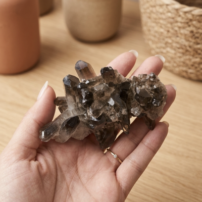Drusa Quartzo Fumado (255g) (11x7 cms )