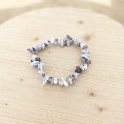 Pulseira de Ágata Botswana chips