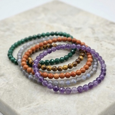 Pulseira facetadas