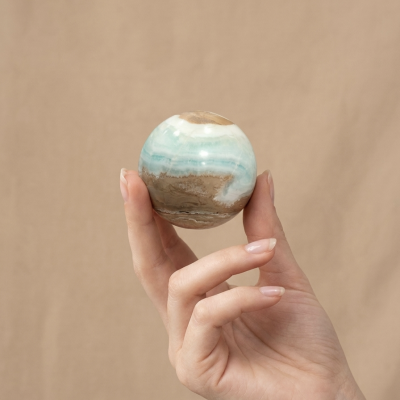 Esfera Aragonite Azul (6 cms)