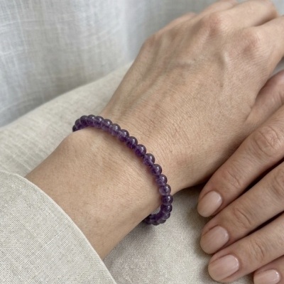 Pulseira Ametista 4mm