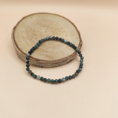 Pulseira Esmeralda multifacetada 3mm