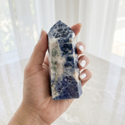 Ponta Polida Sodalite 11 cms