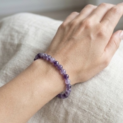 Pulseira Ametista 6mm