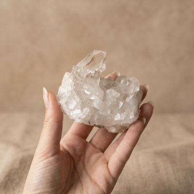 Drusa Quartzo Cristal (250g) (7x5mm)