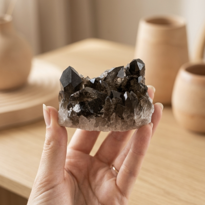 Drusa Quartzo Fumado (250g) (8x5 cms)